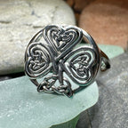 Celtic Knot Irish Shamrock Ring in Sterling Silver Ring La Vie Bien Celtic Knot Irish Shamrock Ring in Sterling Silver