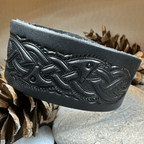 Celtic Legend Leather Cuff Bracelet Bracelet La Vie Bien Celtic Legend Leather Cuff Bracelet