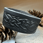 Celtic Legend Leather Cuff Bracelet Bracelet La Vie Bien Celtic Legend Leather Cuff Bracelet