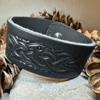 Celtic Legend Leather Cuff Bracelet Bracelet La Vie Bien Celtic Legend Leather Cuff Bracelet