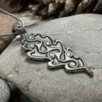Celtic Oak Leaf Pewter Necklace Pendant La Vie Bien Celtic Oak Leaf Pewter Necklace