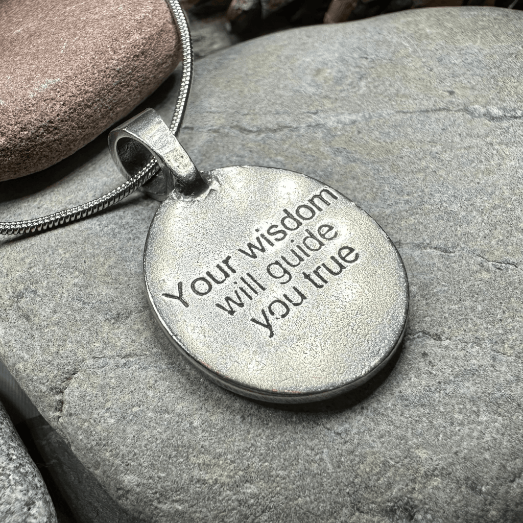 Celtic Owl Pewter Necklace Pendant La Vie Bien Celtic Owl Pewter Necklace