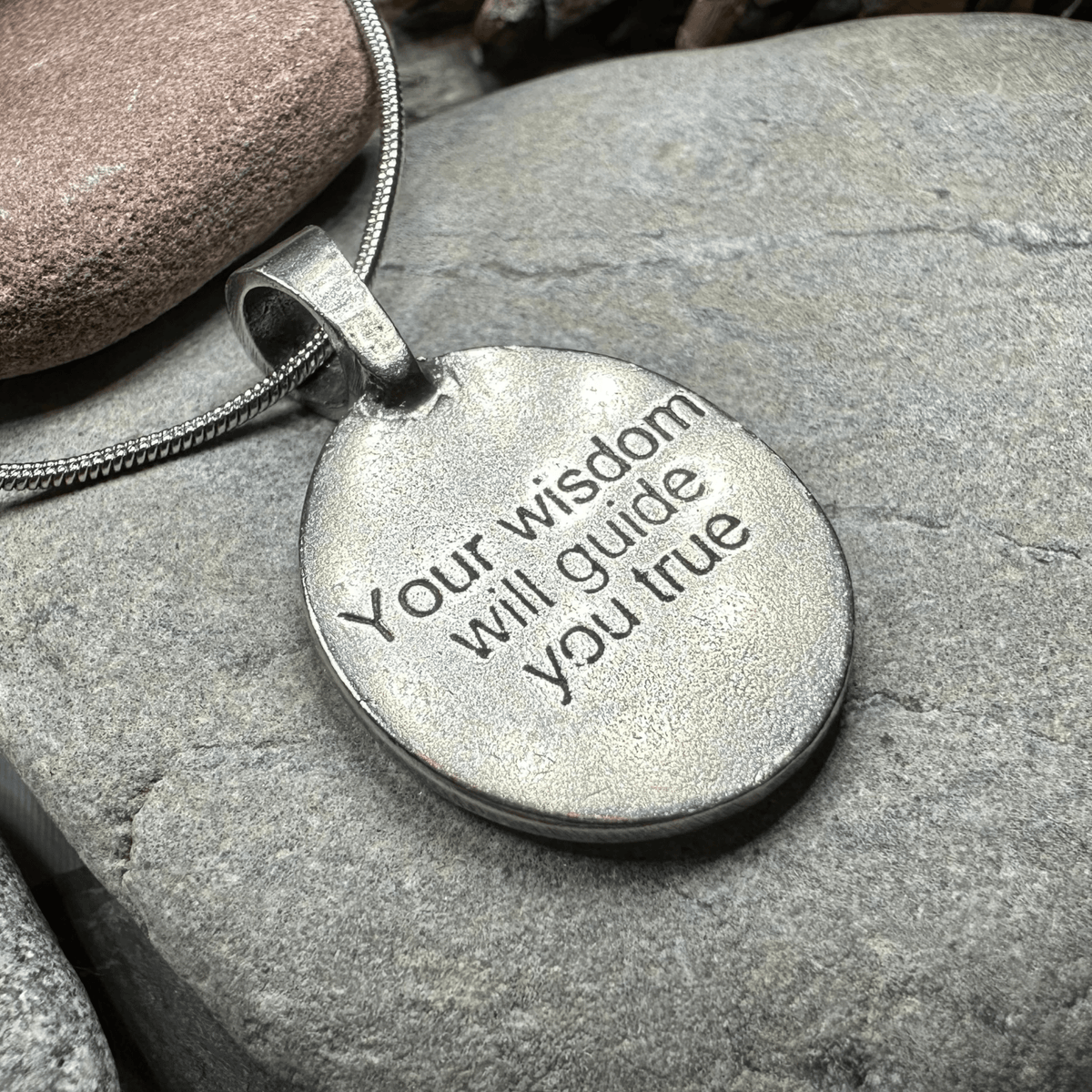 Celtic Owl Pewter Necklace Pendant La Vie Bien Celtic Owl Pewter Necklace