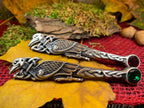 Celtic Raven Crystal Kilt Pin - Handmade in Scotland Kilt Pin La Vie Bien Celtic Raven Crystal Kilt Pin - Handmade in Scotland