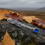 Celtic Raven Crystal Kilt Pin - Handmade in Scotland Kilt Pin La Vie Bien Celtic Raven Crystal Kilt Pin - Handmade in Scotland