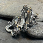 Celtic Rising Dragon Brooch in Sterling Silver Pendant La Vie Bien Celtic Rising Dragon Brooch in Sterling Silver