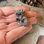 Celtic Rising Dragon Brooch in Sterling Silver Pendant La Vie Bien Celtic Rising Dragon Brooch in Sterling Silver