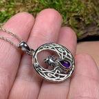 Celtic Rising Phoenix Necklace in Sterling Silver Pendant La Vie Bien Celtic Rising Phoenix Necklace in Sterling Silver