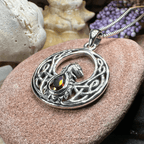 Celtic Rising Phoenix Necklace in Sterling Silver Pendant La Vie Bien Celtic Rising Phoenix Necklace in Sterling Silver