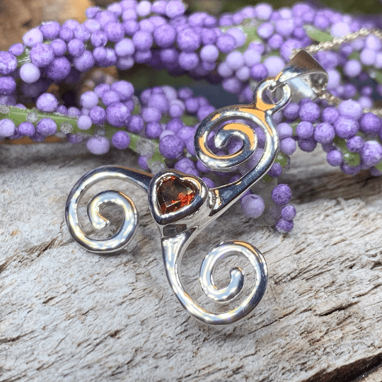 Celtic Spiral Love Necklace Pendant La Vie Bien Celtic Spiral Love Necklace