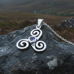 Celtic Spiral Love Necklace Pendant La Vie Bien Celtic Spiral Love Necklace