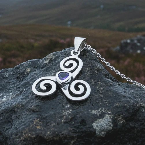 Celtic Spiral Love Necklace Pendant La Vie Bien Celtic Spiral Love Necklace