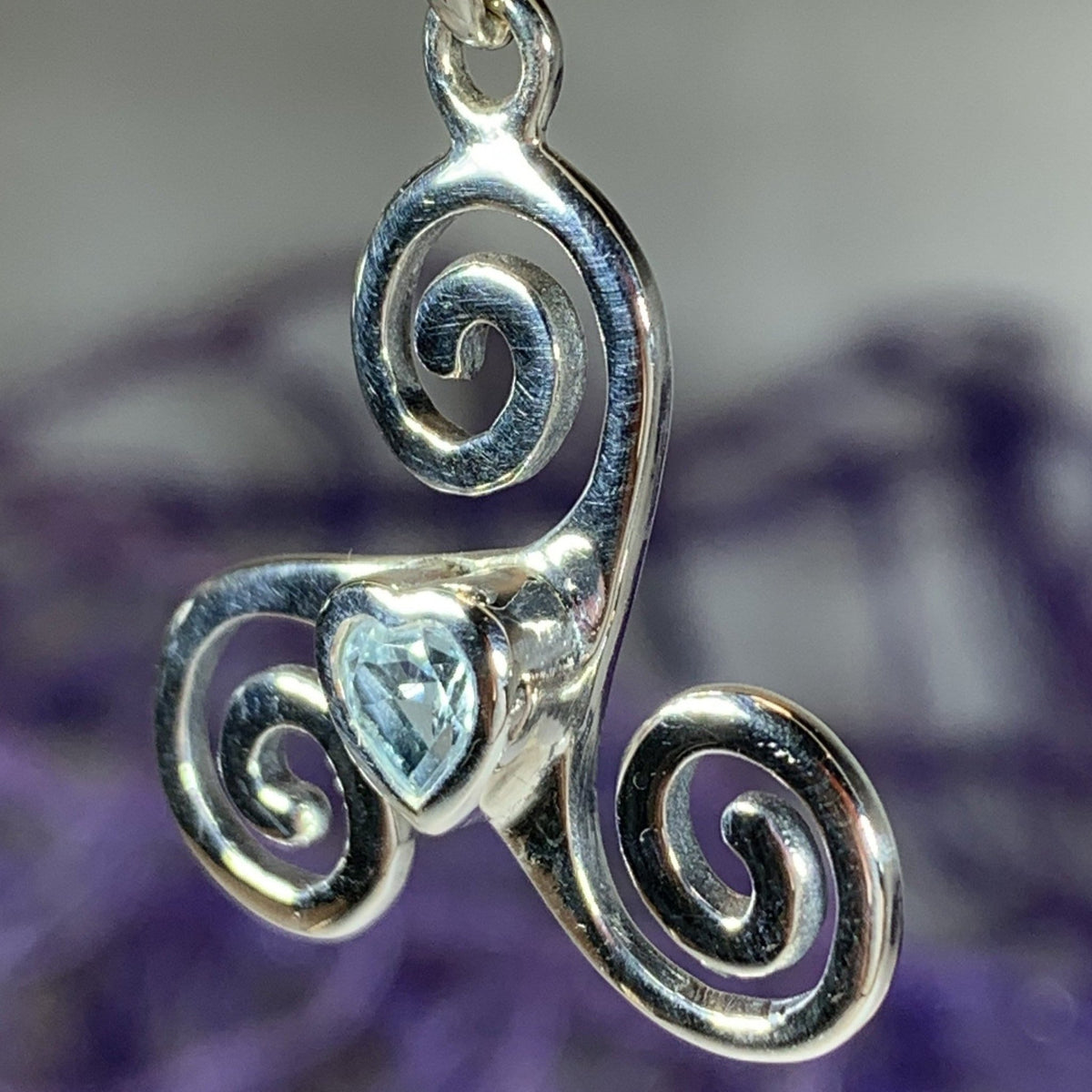 Celtic Spiral Love Necklace Pendant La Vie Bien Celtic Spiral Love Necklace