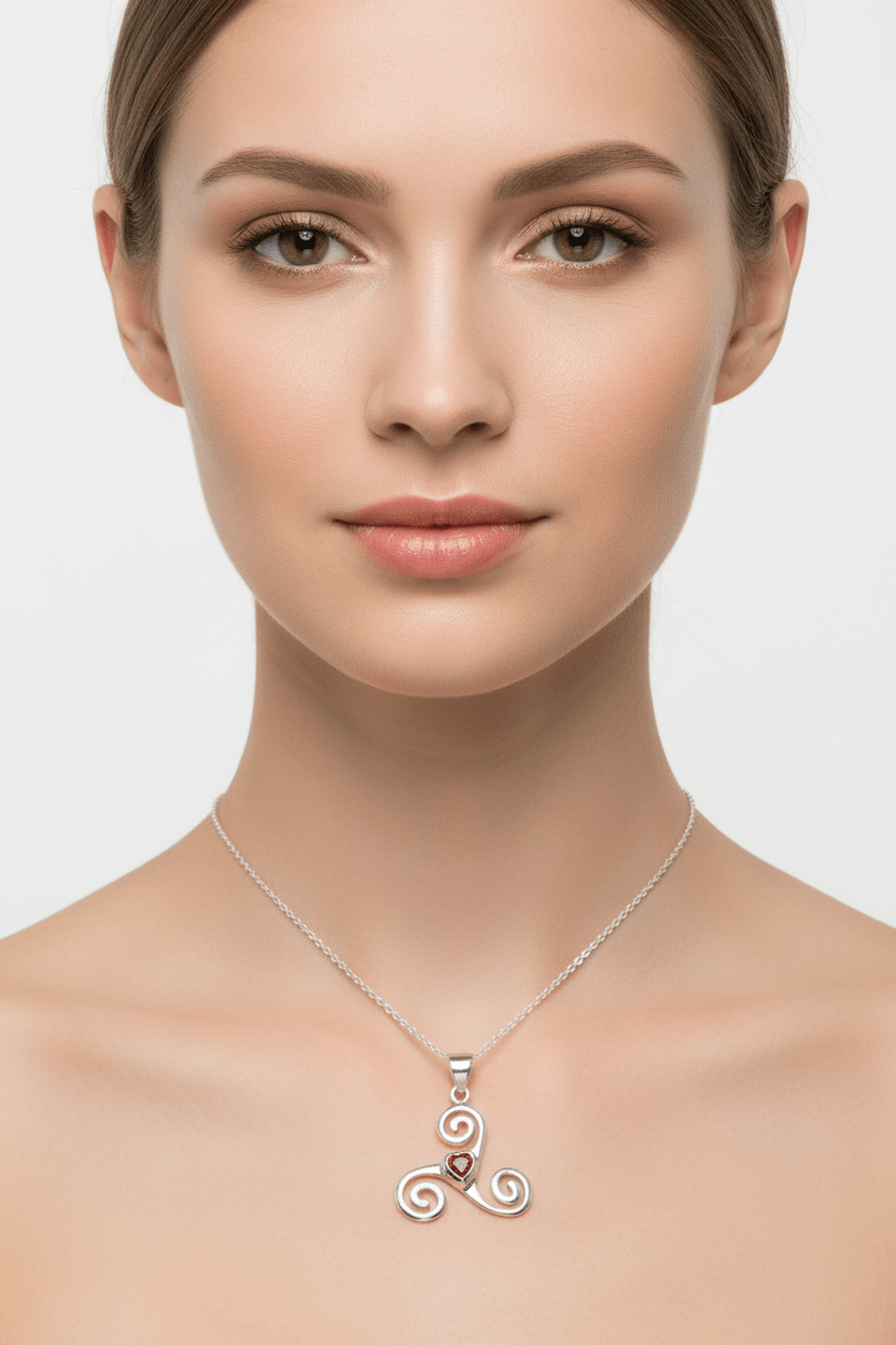 Celtic Spiral Love Necklace Pendant La Vie Bien Celtic Spiral Love Necklace