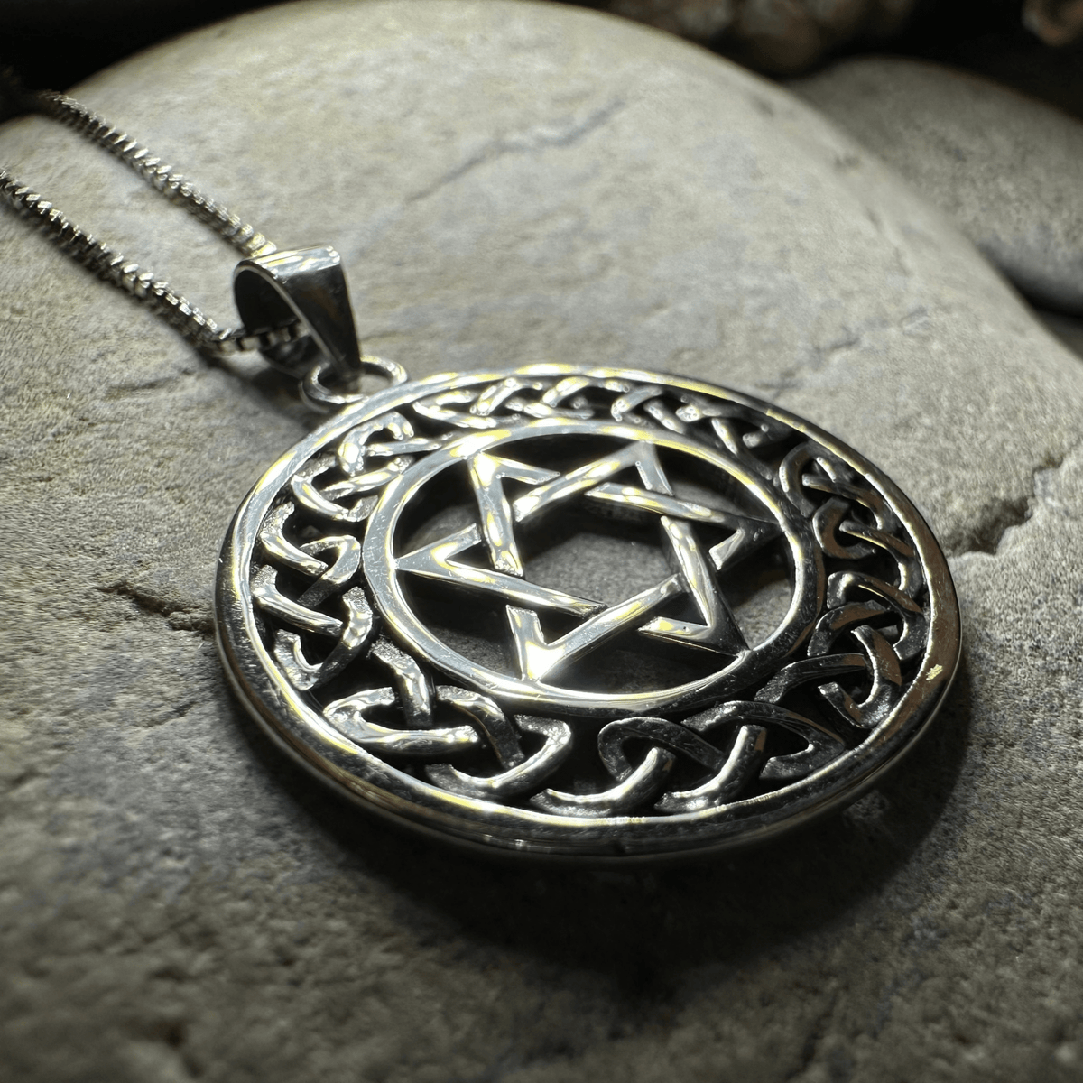Celtic Star of David Necklace Pendant La Vie Bien Celtic Star of David Necklace
