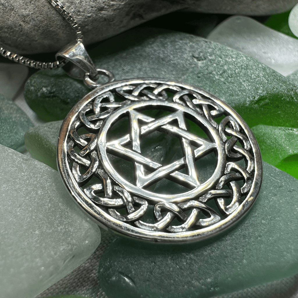 Celtic Star of David Necklace Pendant La Vie Bien Celtic Star of David Necklace