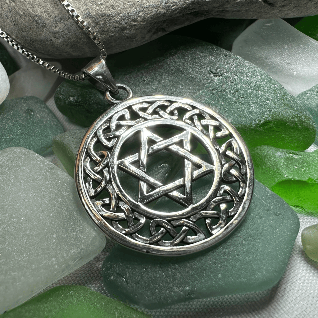 Celtic Star of David Necklace Pendant La Vie Bien Celtic Star of David Necklace