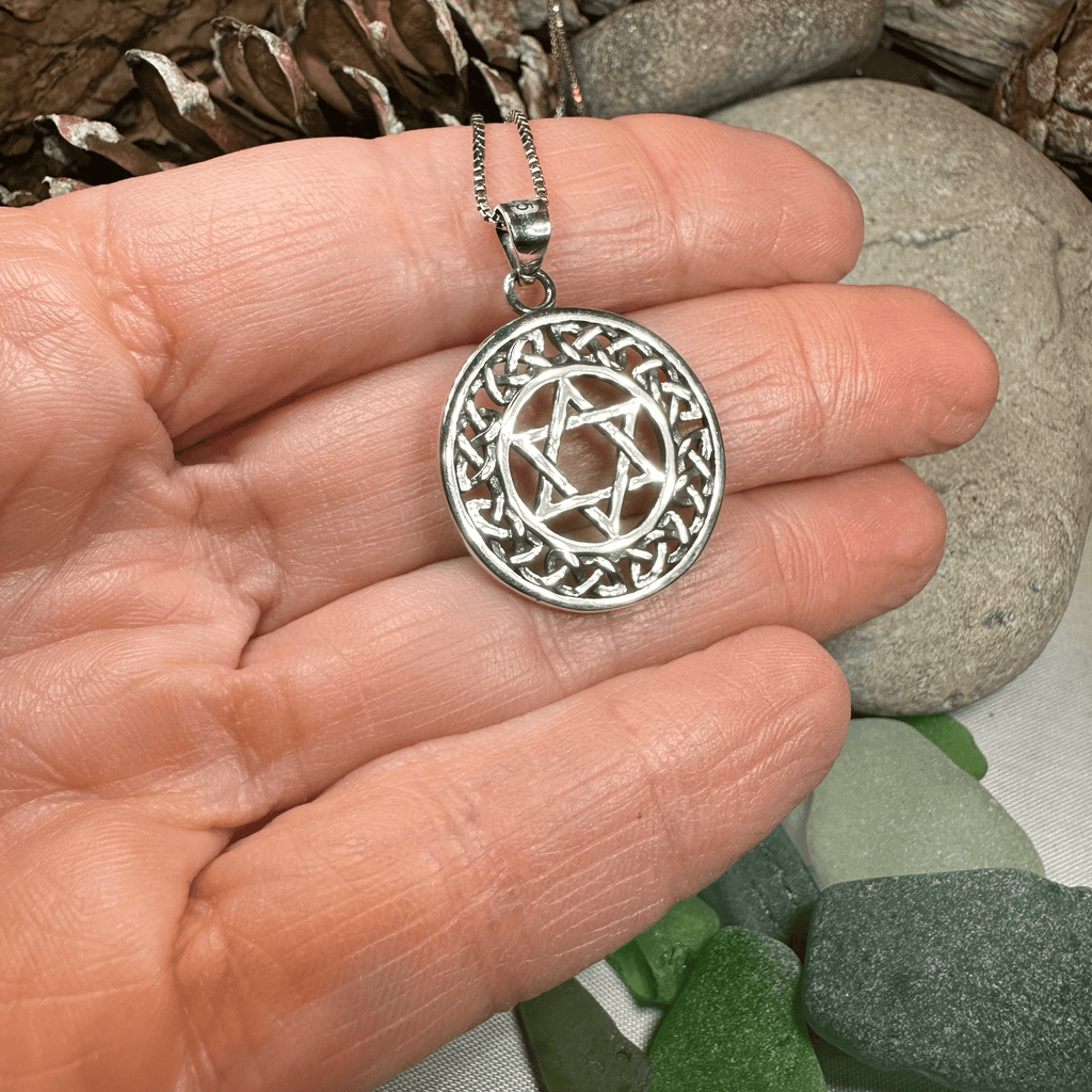 Celtic Star of David Necklace Pendant La Vie Bien Celtic Star of David Necklace