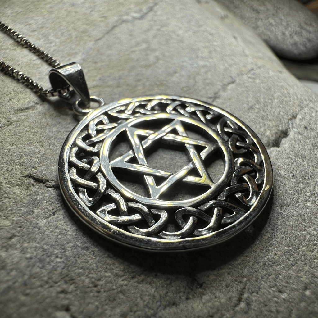 Celtic Star of David Necklace Pendant La Vie Bien Celtic Star of David Necklace