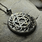 Celtic Star of David Necklace Pendant La Vie Bien Celtic Star of David Necklace