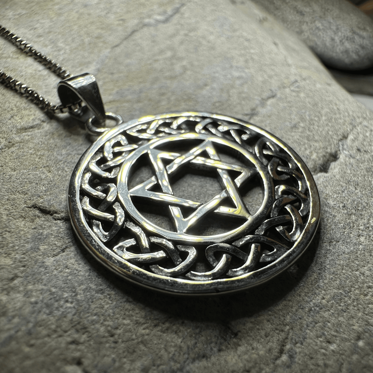 Celtic Star of David Necklace Pendant La Vie Bien Celtic Star of David Necklace