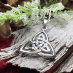 Celtic Triangle Necklace Pendant La Vie Bien Celtic Triangle Necklace