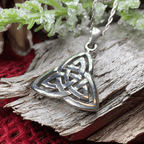 Celtic Triangle Necklace Pendant La Vie Bien Celtic Triangle Necklace