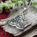Celtic Triangle Necklace Pendant La Vie Bien Celtic Triangle Necklace