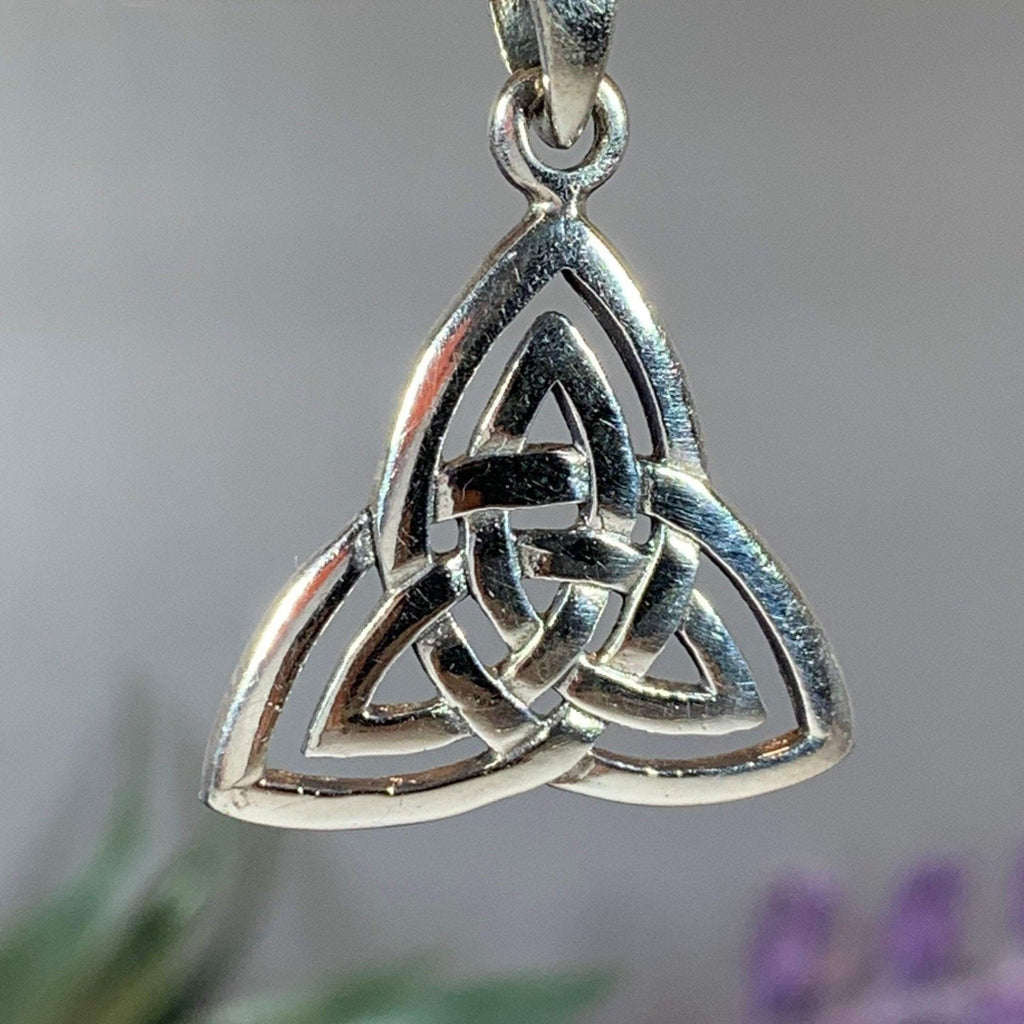 Celtic Triangle Necklace Pendant La Vie Bien Celtic Triangle Necklace