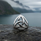 Celtic Trinity Knot Lapel Pin in Sterling Silver Brooch La Vie Bien Celtic Trinity Knot Lapel Pin in Sterling Silver