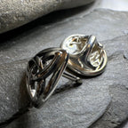 Celtic Trinity Knot Lapel Pin in Sterling Silver Brooch La Vie Bien Celtic Trinity Knot Lapel Pin in Sterling Silver