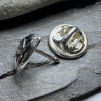 Celtic Trinity Knot Lapel Pin in Sterling Silver Brooch La Vie Bien Celtic Trinity Knot Lapel Pin in Sterling Silver