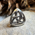 Celtic Trinity Knot Lapel Pin in Sterling Silver Brooch La Vie Bien Celtic Trinity Knot Lapel Pin in Sterling Silver