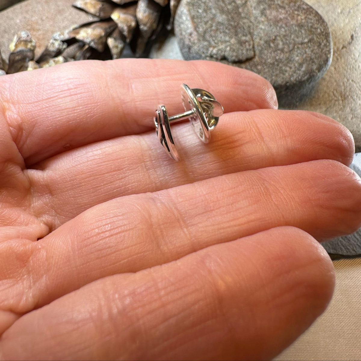 Celtic Trinity Knot Lapel Pin in Sterling Silver Brooch La Vie Bien Celtic Trinity Knot Lapel Pin in Sterling Silver