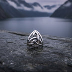 Celtic Trinity Knot Lapel Pin in Sterling Silver Brooch La Vie Bien Celtic Trinity Knot Lapel Pin in Sterling Silver