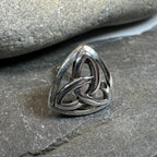 Celtic Trinity Knot Lapel Pin in Sterling Silver Brooch La Vie Bien Celtic Trinity Knot Lapel Pin in Sterling Silver