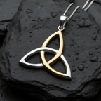 Celtic Trinity Knot Necklace Pendant La Vie Bien Celtic Trinity Knot Necklace