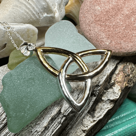 Celtic Trinity Knot Necklace Pendant La Vie Bien Celtic Trinity Knot Necklace