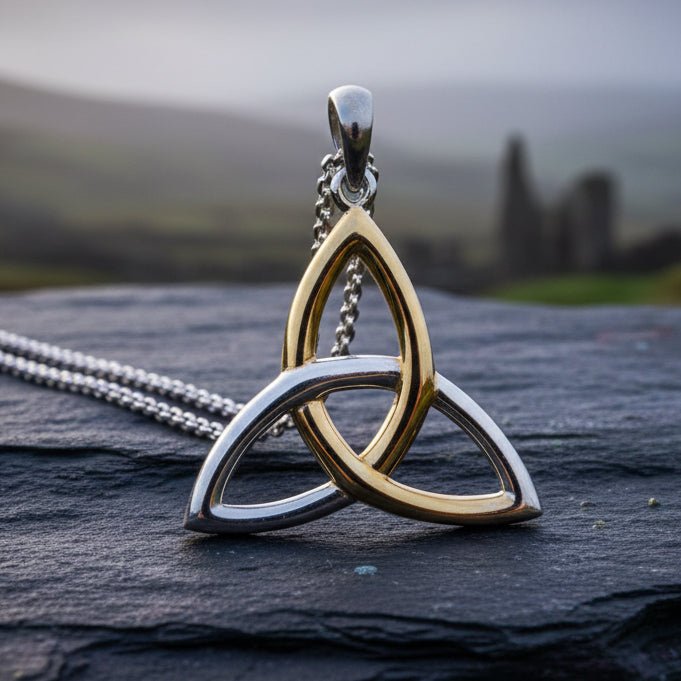 Celtic Trinity Knot Necklace Pendant La Vie Bien Celtic Trinity Knot Necklace