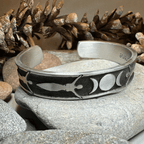 Celtic Triple Moon Goddess Bracelet Cuff Bracelet La Vie Bien Celtic Triple Moon Goddess Bracelet