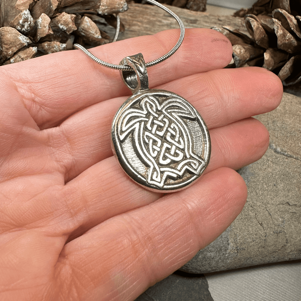 Celtic Turtle Pewter Necklace Pendant La Vie Bien Celtic Turtle Pewter Necklace