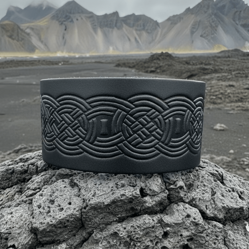 Celtic Warrior Leather Cuff Bracelet Bracelet La Vie Bien Celtic Warrior Leather Cuff Bracelet