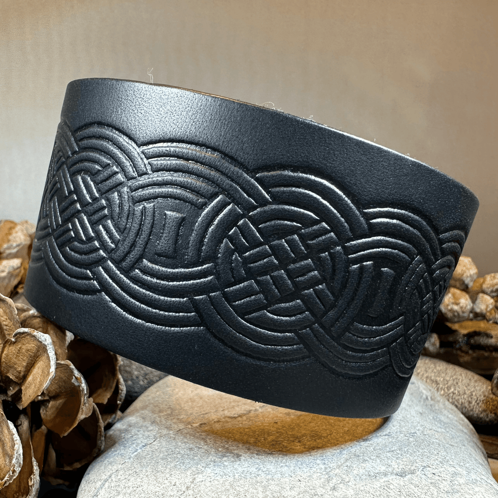 Celtic Warrior Leather Cuff Bracelet Bracelet La Vie Bien Celtic Warrior Leather Cuff Bracelet