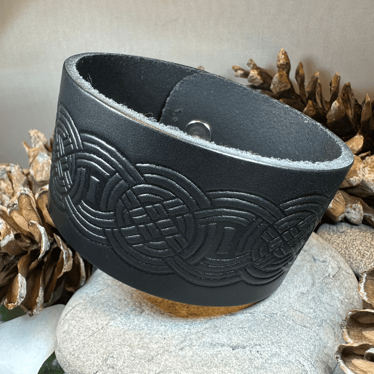 Celtic Warrior Leather Cuff Bracelet Bracelet La Vie Bien Celtic Warrior Leather Cuff Bracelet