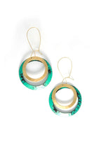 Cenote Pools Painted Drop Earrings