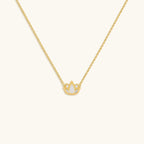 Centered Mindset Lotus Mother of Pearl Necklace