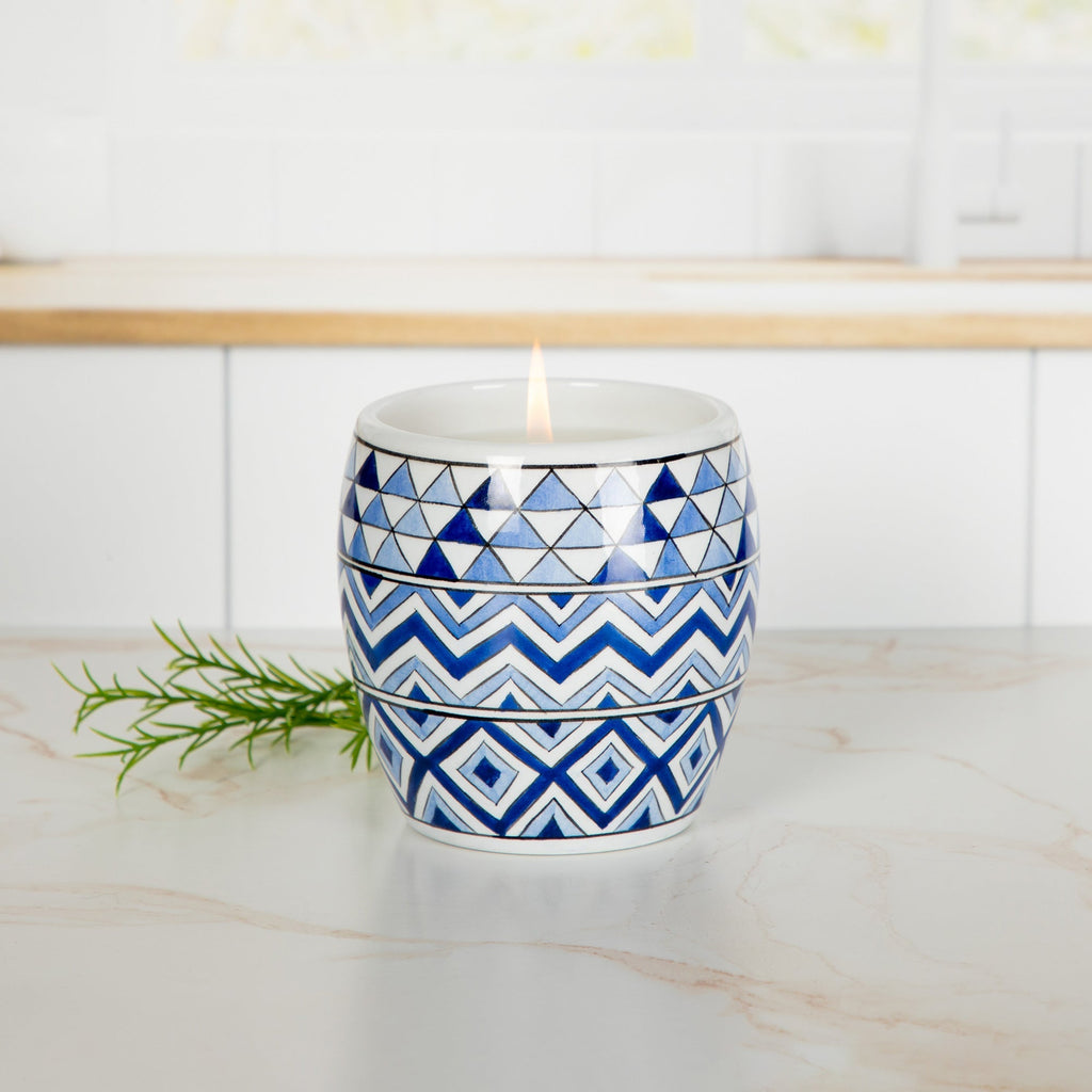 Ceramic Artisan Hand-Poured Candle Decorative Home Accent La Vie Bien Ceramic Artisan Hand-Poured Candle