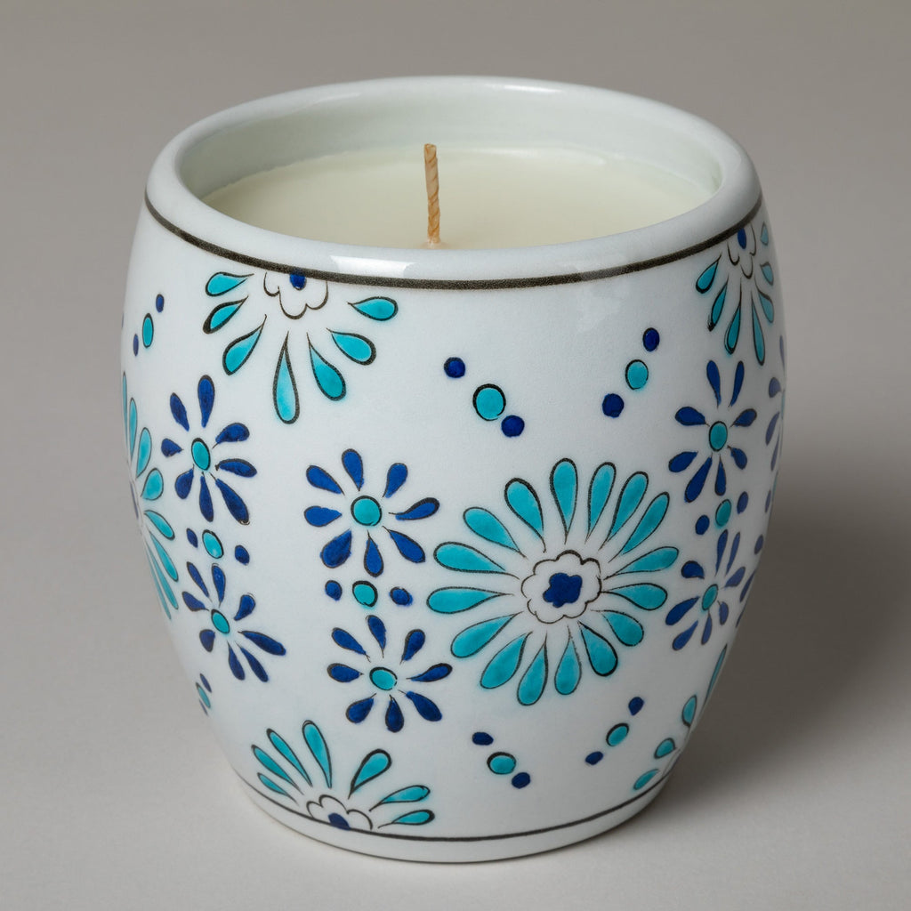 Ceramic Artisan Hand-Poured Candle Decorative Home Accent La Vie Bien Ceramic Artisan Hand-Poured Candle