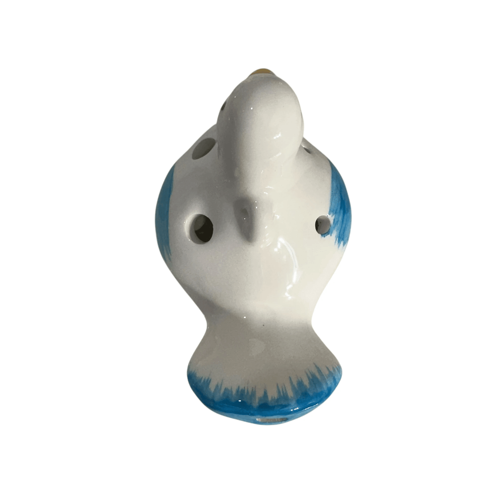 Ceramic Bird Water Whistle – Blue Wing by Music Frog Co
