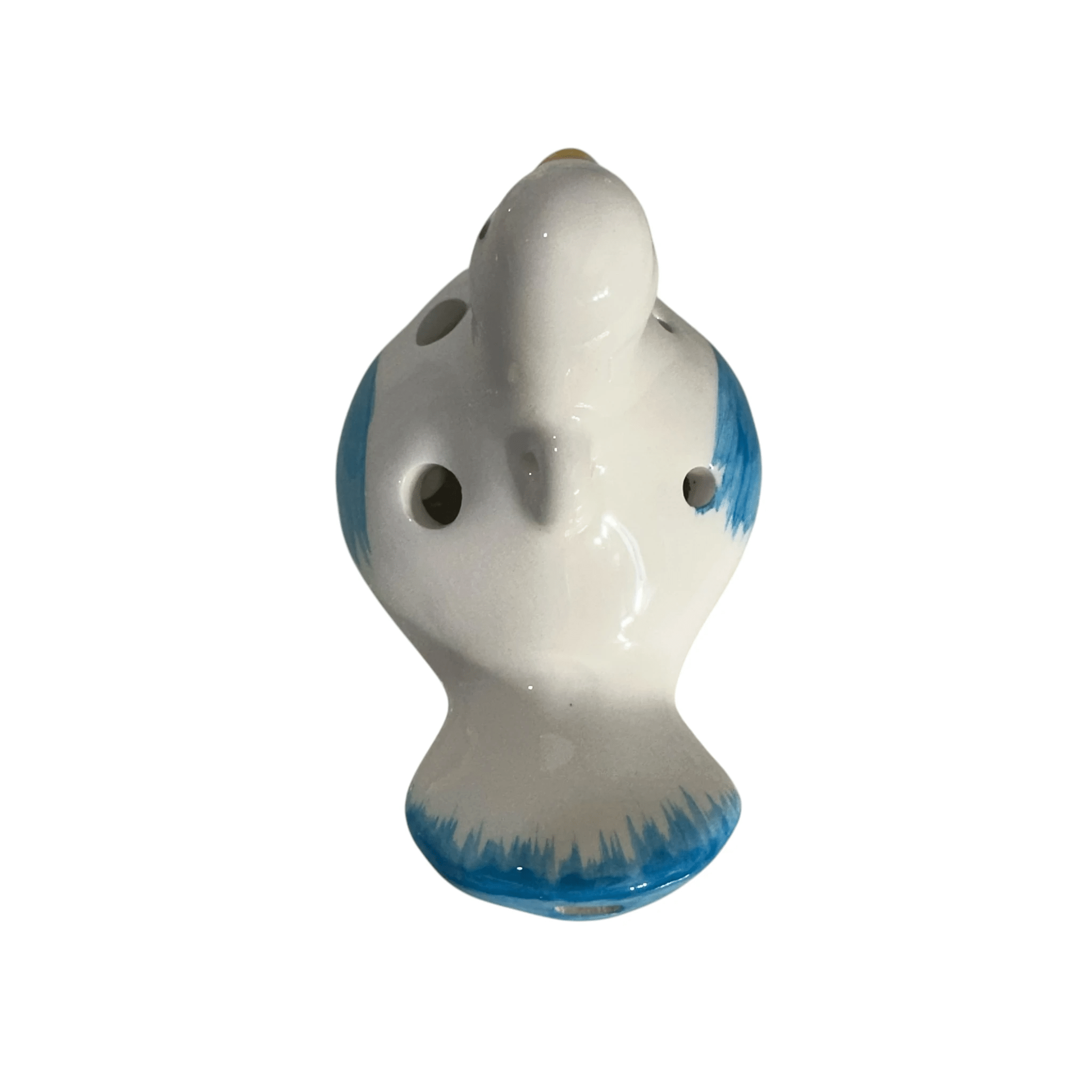 Ceramic Bird Water Whistle – Blue Wing by Music Frog Co